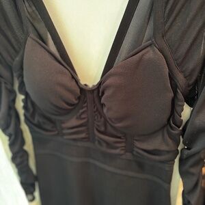 Like New Venus Corset Bodycon Dress black 6